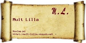 Mult Lilla névjegykártya